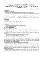 GIÁO ÁN HƯỚNG NGHIỆP-Tháng 10-GV:Bùi THị Tân