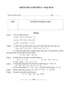 Đề kiểm tra chương 1 - Đại số 8