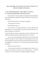 THỰC TRẠNG HIỆU QUẢ SỬ DỤNG VỐN Ở CÔNG TY GIỐNG VẬT TƯ NÔNG LÂM NGHIỆP TUYÊN QUANG