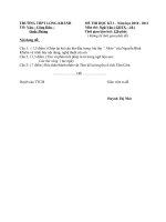 Đề thi ngữ văn 10-GDTX