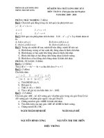 Đề thi HKI (ĐA+BĐ) đề số 2