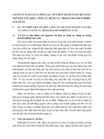 CƠ SỞ LÝ LUẬN CỦA CÔNG TÁC TỔ CHỨC HẠCH TOÁN KẾ TOÁN NGUYÊN VẬT LIỆU, CÔNG CỤ DỤNG CỤ  TRONG DOANH NGHIỆP SẢN XUẤT.