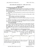 ĐỀ CƯƠNG ÔN TẬP VĂN 6 KÌ 1