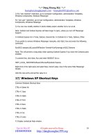 Thủ thuật với Window XP phần 5