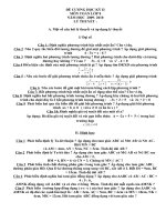 de cuong toan 8 hoc ki I 2010 2011