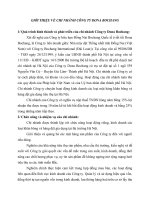 GIỚI THIỆU VỀ CHI NHÁNH CÔNG TY DONA BOCHANG