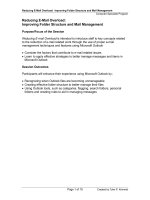 Outlook mail folders management 