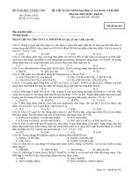 Đề thi ĐH môn Hóa khối B 2007 M362