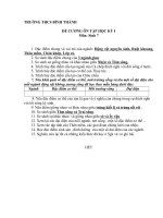 đề cương ôn tộp học kỳ I môn sinh 7