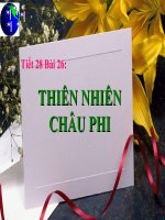 bài 26: Thiên nhiên châu phi