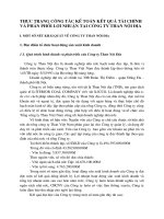 THỰC TRẠNG CÔNG TÁC KẾ TOÁN KẾT QUẢ TÀI CHÍNH VÀ PHÂN PHỐI LỢI NHUẬN TẠI CÔNG TY THAN NỘI ĐỊA