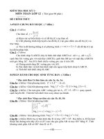 Đề mẫu HKI Toán_12 số 5