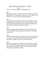 Một số bài tập ôn tập học kì 2 Đại số 8