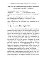 Thực trạng của hoạt động Marketing đối với mục tiêu mở rộng thị trường tại công ty giầy Thượng Đình