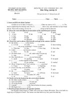 de kiem tra 1 tieng anh 10