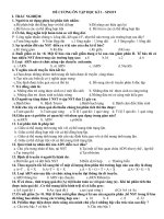 Đề cương SH 9 - I