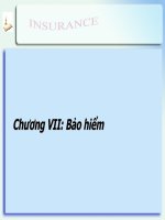 Chương VII: Bảo hiểm