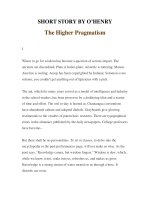 LUYỆN ĐỌC TIẾNG ANH QUA TÁC PHẨM VĂN HỌC-SHORT STORY BY O’HENRY -The Higher Pragmatism
