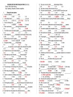 Revision for the 1st English Exam