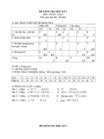 ĐỀ KIỂM TRA HKI TOÁN 9