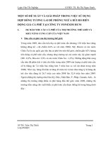 MỘT SỐ ĐỀ XUẤT VÀ GIẢI PHÁP TRONG VIỆC SỬ DỤNG HỢP ĐỒNG TƯƠNG LAI ĐỂ PHÒNG NGỪA RỦI RO BIẾN ĐỘNG GIÁ CÀ PHÊ TẠI CÔNG TY FONEXIM HCM