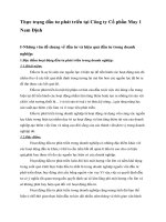 Thực trạng đầu tư phát triển tại Công ty Cổ phần May 1 Nam Định