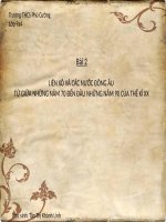 Bài 2: Liên Xô và các nước Đông Âu từ giữa những năm 70 đến đầu những năm 90 của thế kỉ XX
