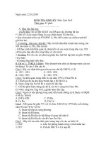 Bài kiểm tra 45 phút lớp 9 theo CKTKN