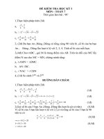Đề thi HKI Toán 7 moi và hay