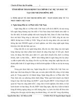 TÌNH HÌNH THẨM ĐỊNH TÀI CHÍNH CÁC DỰ ÁN ĐẦU TƯ TẠI CHI NHÁNH ĐÔNG ĐÔ