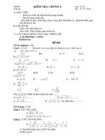 kiem tra 45 p dai 9 bai 1