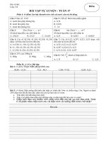 BT tự luyện tuần 17 SANHO