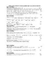 ĐÁP ÁN  ĐỀ THI VAO 1O(4)