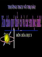 TIẾT 27-28 : Chuyển đổi giữa khối lượng, thể tích và lượng chất-Luyện tập