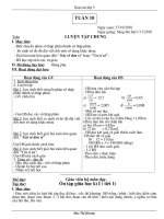 Giáo án lớp 5 tuần 10 Năm học 2010-2011