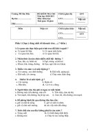 Ma trận - đề thi HK 1 4/2