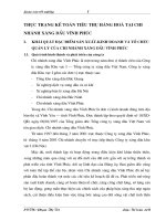 THỰC TRẠNG KẾ TOÁN TIÊU THỤ HÀNG HOÁ TẠI CHI NHÁNH XĂNG DẦU VĨNH PHÚC