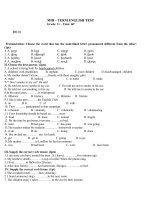 Thi giua ky tieng anh lop 11