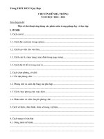 Chuyên đề lớn của Trường DTNT QUỲ-HỢP