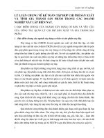 LÝ LUẬN CHUNG VỀ KẾ TOÁN TẬP HỢP CHI PHÍ SẢN XUẤT VÀ TÍNH GIÁ THÀNH SẢN PHẨM TRONG CÁC DOANH NGHIỆP XÂY LẮP HIỆN NAY