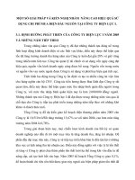 MỘT SỐ GIẢI PHÁP VÀ KIẾN NGHỊ NHẰM  NÂNG CAO HIỆU QUẢ SỬ DỤNG CHI PHÍ MUA ĐIỆN ĐẦU NGUỒN TẠI CÔNG TY ĐIỆN LỰC I