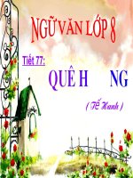 Quê Hương(Tế Hanh)