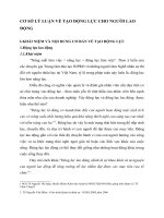 CƠ SỞ LÝ LUẬN VỀ TẠO ĐỘNG LỰC CHO NGƯỜI LAO ĐỘNG