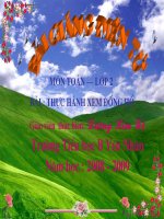 Toan 2 bài Thực hành xem đồng hồ