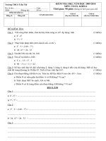 Đề thi HKI-Lớp 6