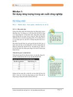 Sử dụng năng lượng trong sản xuất công nghiệp