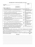 đề+đ.an KT 15'''' Lí 11 (Bài 2)