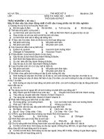 Thi thử HK II Sinh_11 số 1