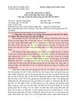 Bài thu hoạch Học tập đạo đức HCM