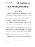 SKKN mot vai kinh nghiem giup hs dat hieu qua cao khi viet bai TLV